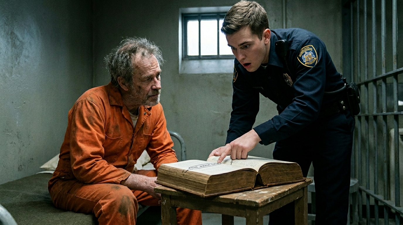 A Prisoner Read The Same Law Book Every Day. Then A Young Officer Found A Hidden Message Inside: “THE JUDGE LIED.”