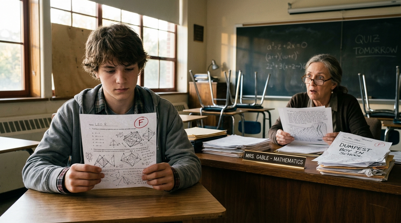 Everyone Called Him The Dumbest Boy In School. Then The Teacher Realized He Had Been Failing On Purpose