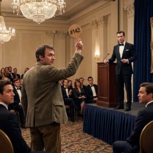 Everyone Laughed When The Poor Man Raised His Hand At The Auction. Then He Said The Lost Painting Was Made By His Daughter