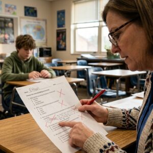 Everyone Thought Ethan Was The Dumbest Boy In School. Then His Teacher Found The Tiny Corrections Hidden In Every Wrong Answer