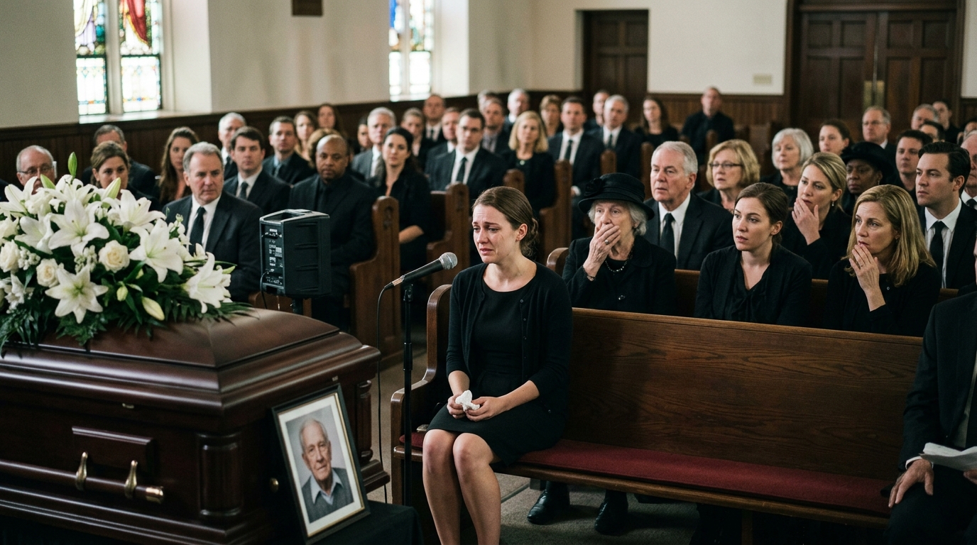 Everyone Thought The Daughter Came For The Inheritance. Then Her Father’s Final Recording Played At The Funeral