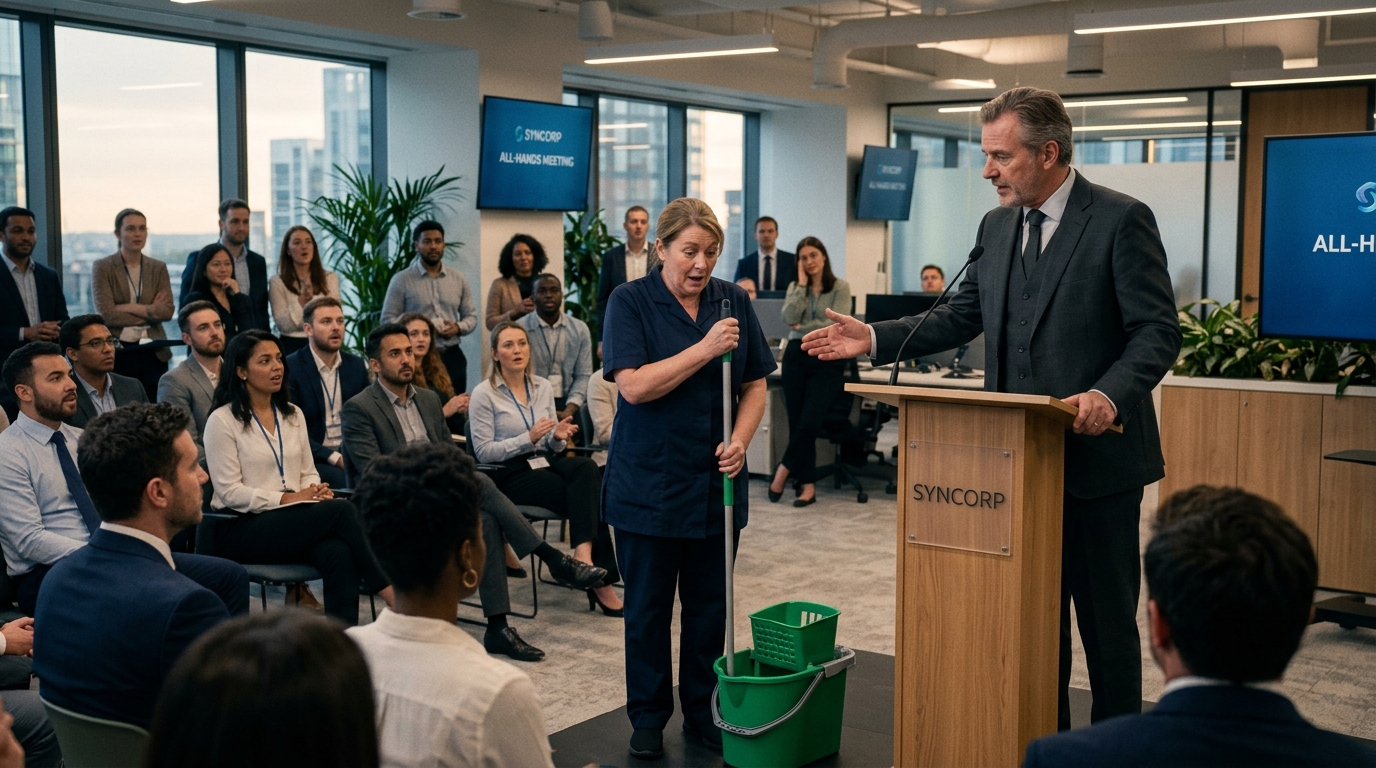 Everyone Treated The Office Cleaner Like She Was Invisible. Then The CEO Said She Was The Reason The Company Existed