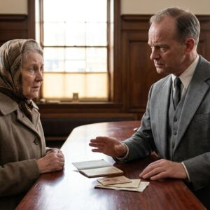 The Bank Manager Refused To Help The Old Woman. Then She Placed The Original Deed To The Building On The Counter