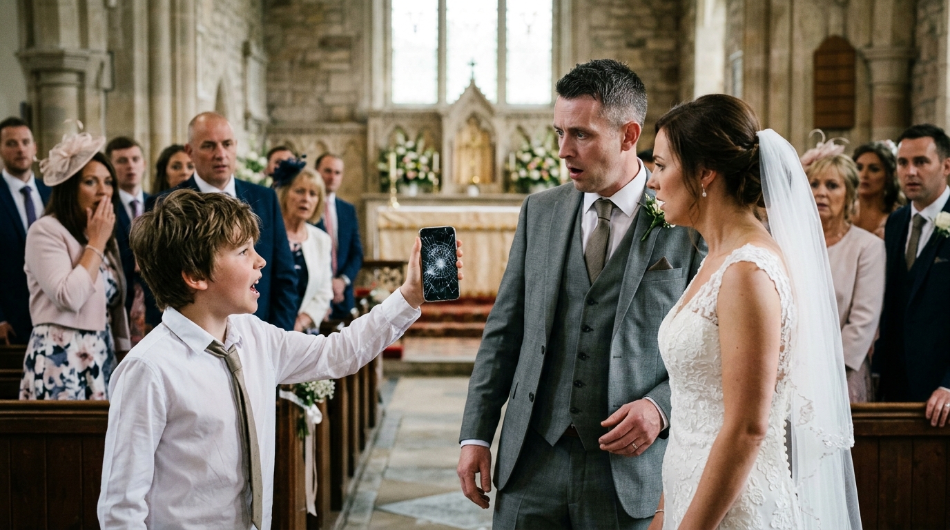 The Boy Stopped The Wedding With A Cracked Phone. Then The Groom Learned His Former Assistant Had Died Carrying The Truth