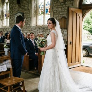 The Bride Left One Empty Chair For The Father Who Abandoned Her. Then An Old Taxi Stopped Outside The Church