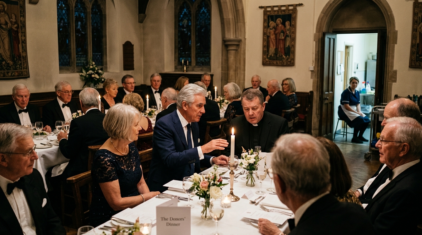 The Church Hid The Cleaning Woman During The Donors’ Dinner. Then The Millionaire Asked Where She Was