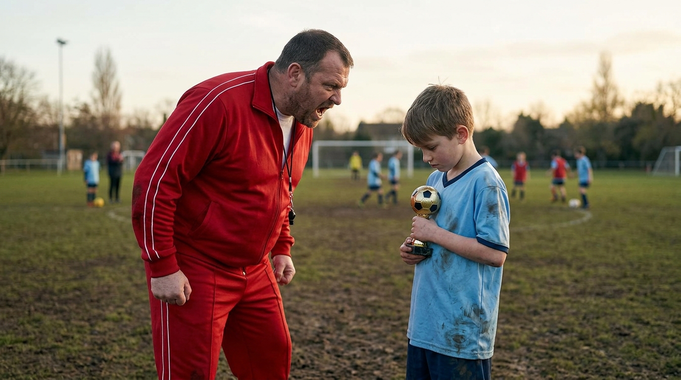 The Coach Smashed The Poor Boy’s Trophy. Then The Boy Pulled Out A Photo That Made Him Freeze