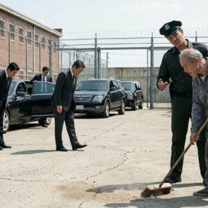 The Cruel Guard Humiliated An Old Prisoner Every Day. Then Black Cars Arrived And Every Man In A Suit Bowed To Him