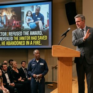 The Doctor Refused The Award. Then He Revealed The Janitor Had Saved The Girl He Abandoned In A Fire