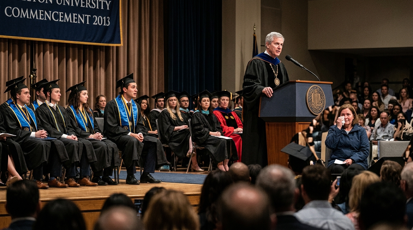 The Graduate Made His Cleaner Mother Sit In The Back. Then The University President Revealed Who Paid For His Degree