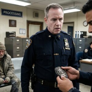 The Homeless Man Had An Old Police Badge In His Pocket. When The Captain Saw It, His Face Went White