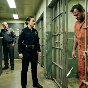 The Male Officers Laughed When A Young Female Cop Entered The Prison. Then She Said One Name And The Most Violent Inmate Dropped His Weapon