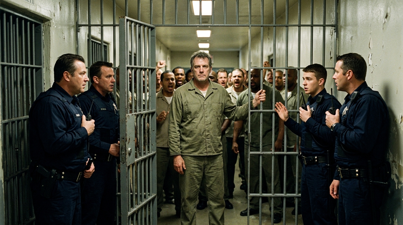 The Prisoner Everyone Feared Locked Himself Inside With The Rioters. Then He Said One Word That Saved The Guards.