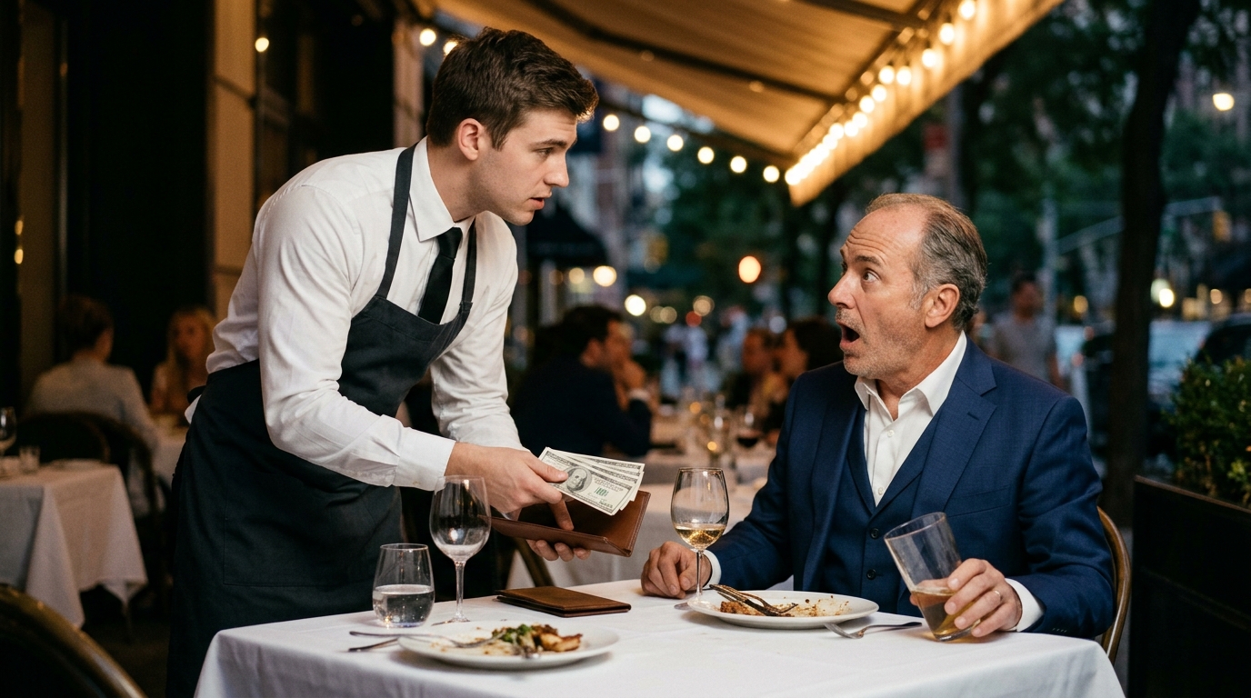 The Waiter Returned The Thousand-Dollar Tip. Then He Told The Businessman, “I’m Your Son.”