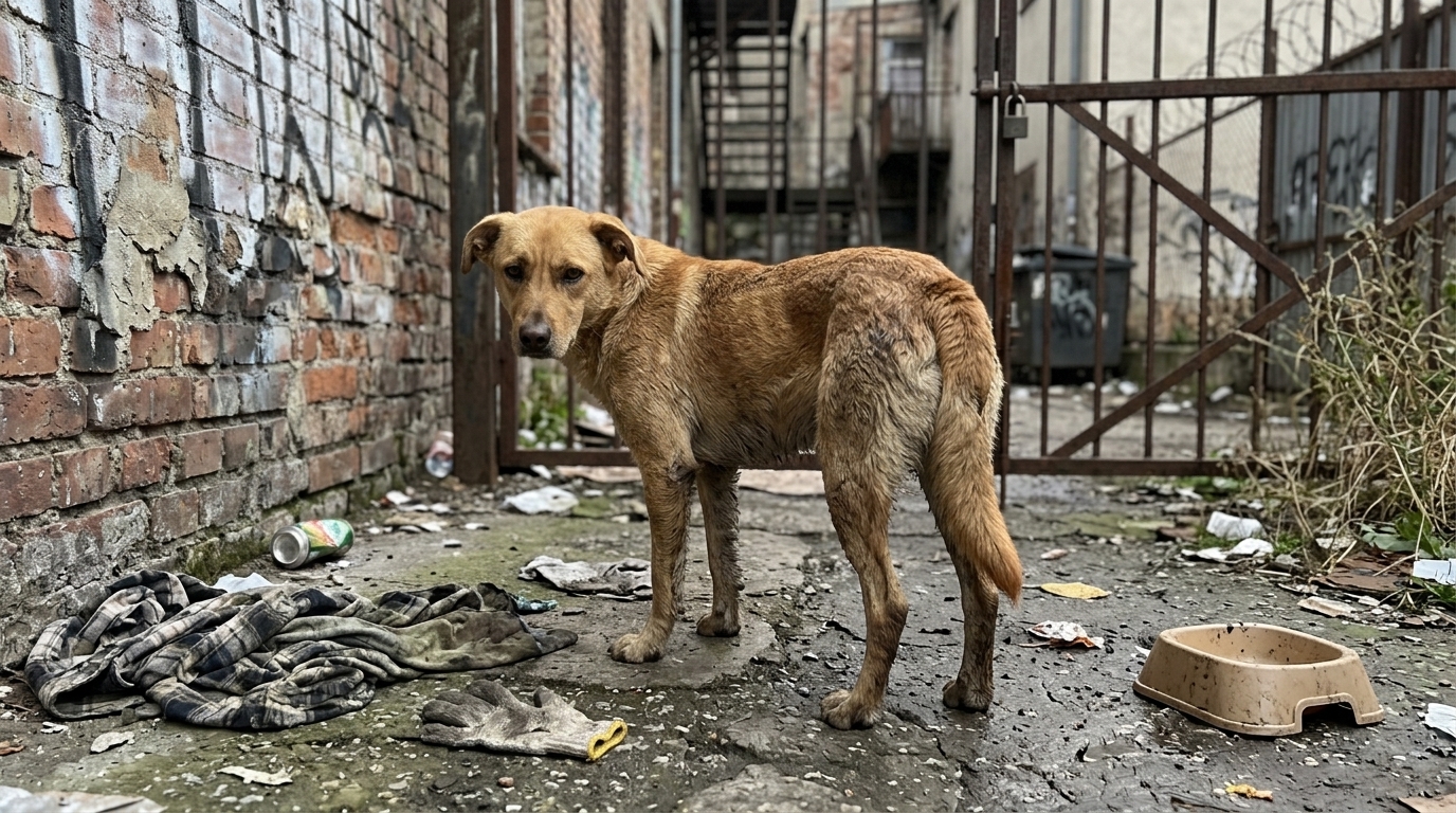Child Giving a Rescue Dog Its Name Tag