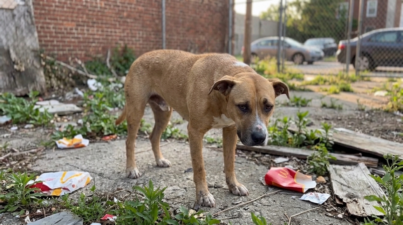 Rescue Dog Seeing a Backyard for the First Time