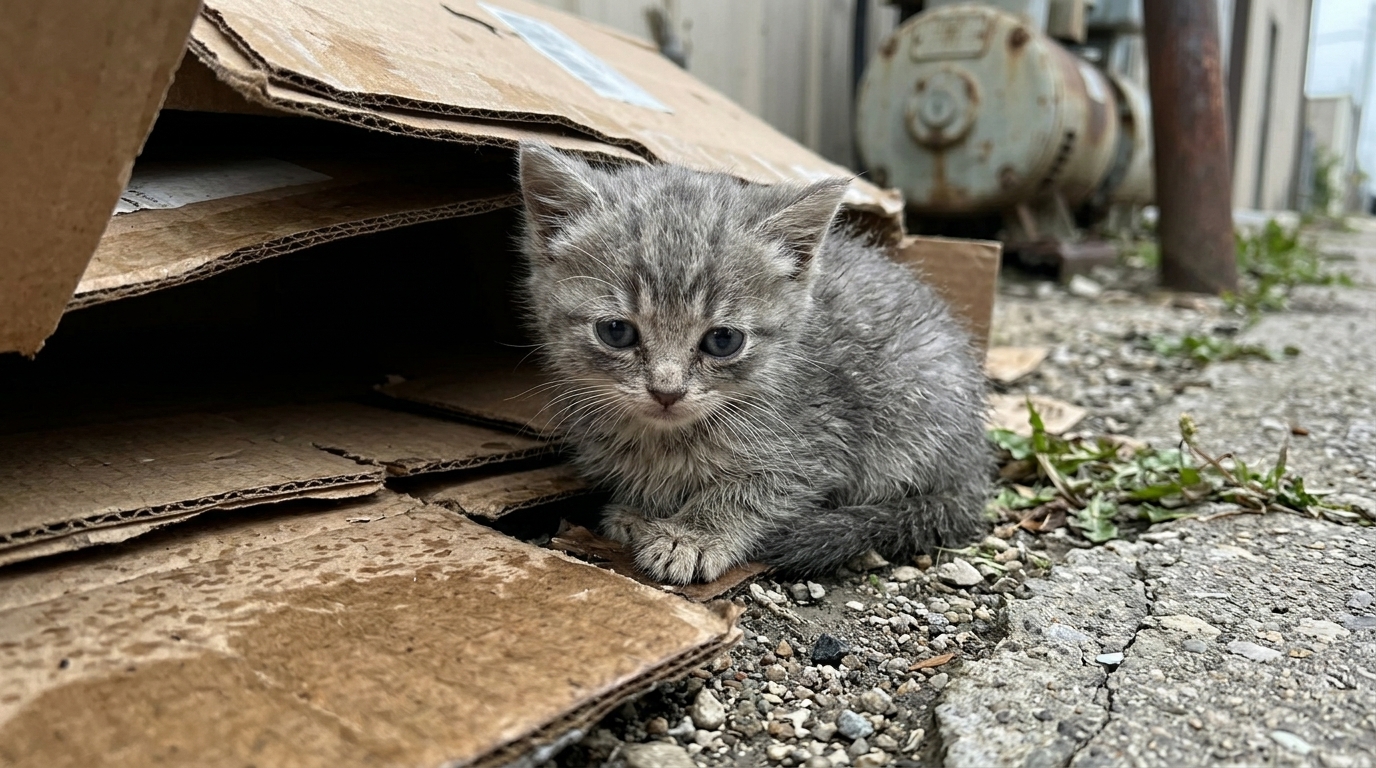 Rescue Volunteer Giving Milk to a Kitten