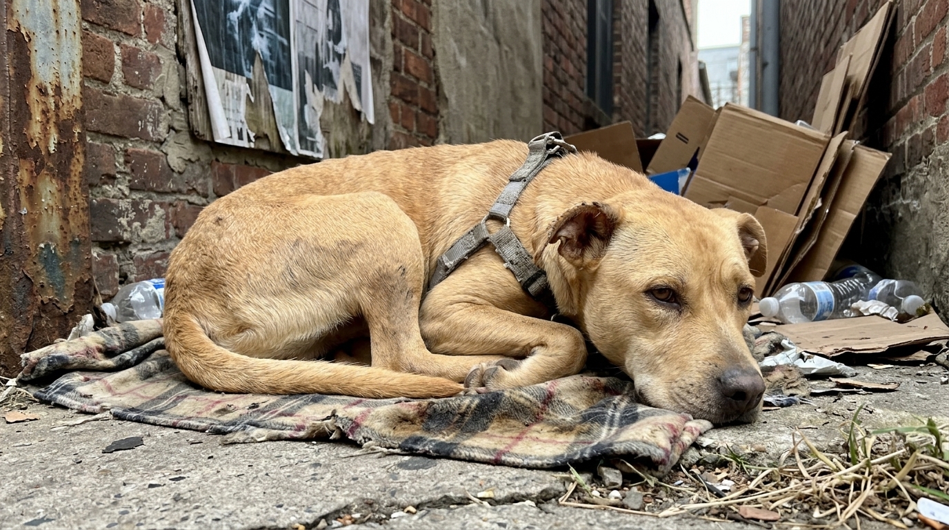 Rescued Dog Getting a Gentle Goodbye From Shelter Staff