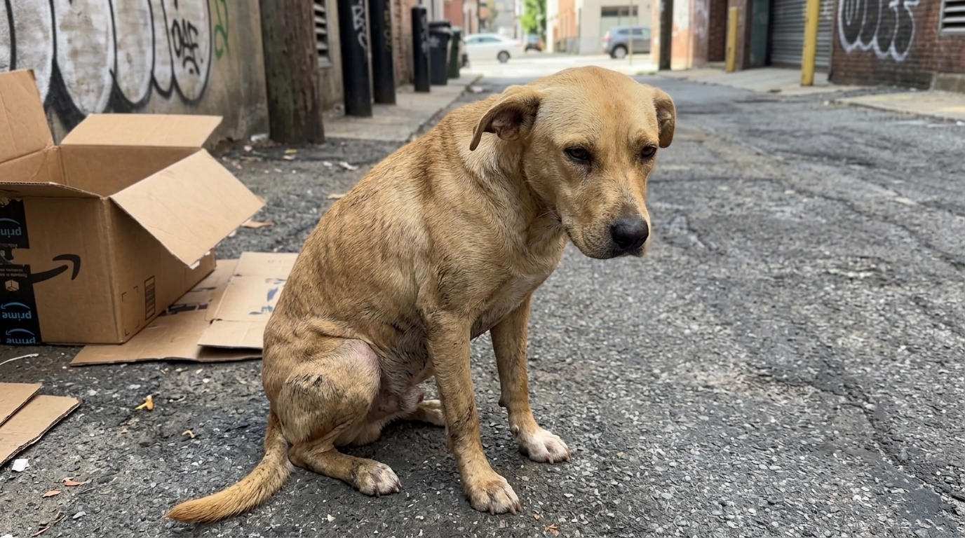 Rescued Dog Getting a Gentle Goodbye From Shelter Staff