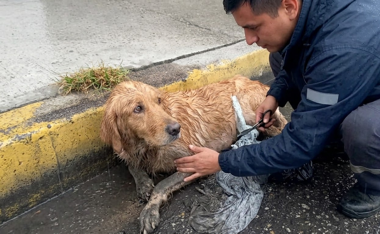 Sunny Was Found Drenched Beside the Road, but His Final Destination Was a Home