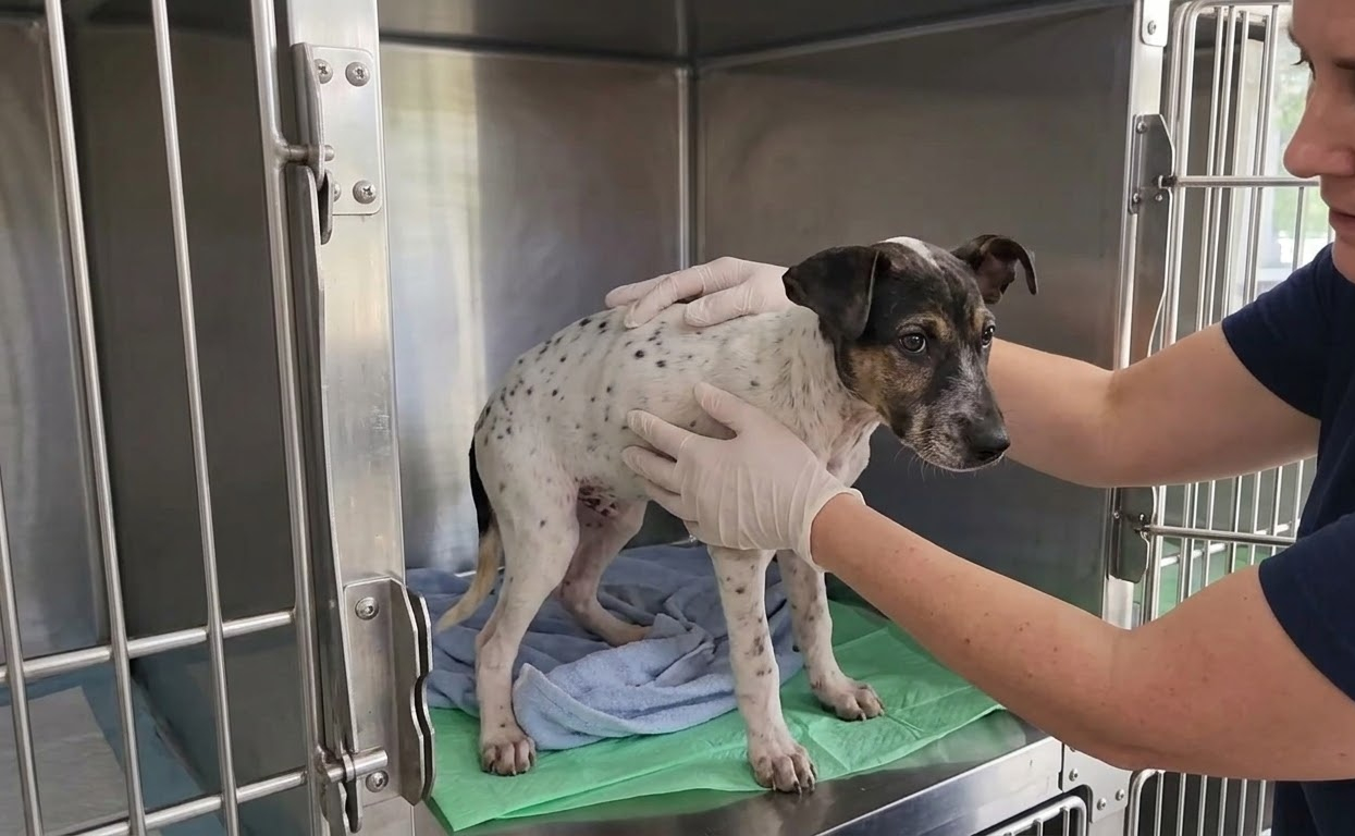 The Quiet Dog Behind the Cage Door Was Waiting for Someone to See Him