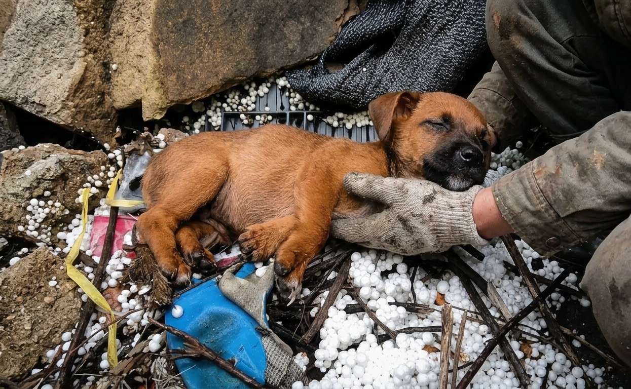 Pebble’s Cry Came From the Rubble, and Someone Finally Followed the Sound