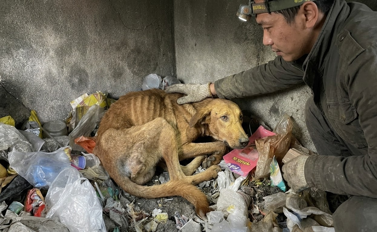 She Slept Among the Garbage Until One Rescue Ride Changed Everything