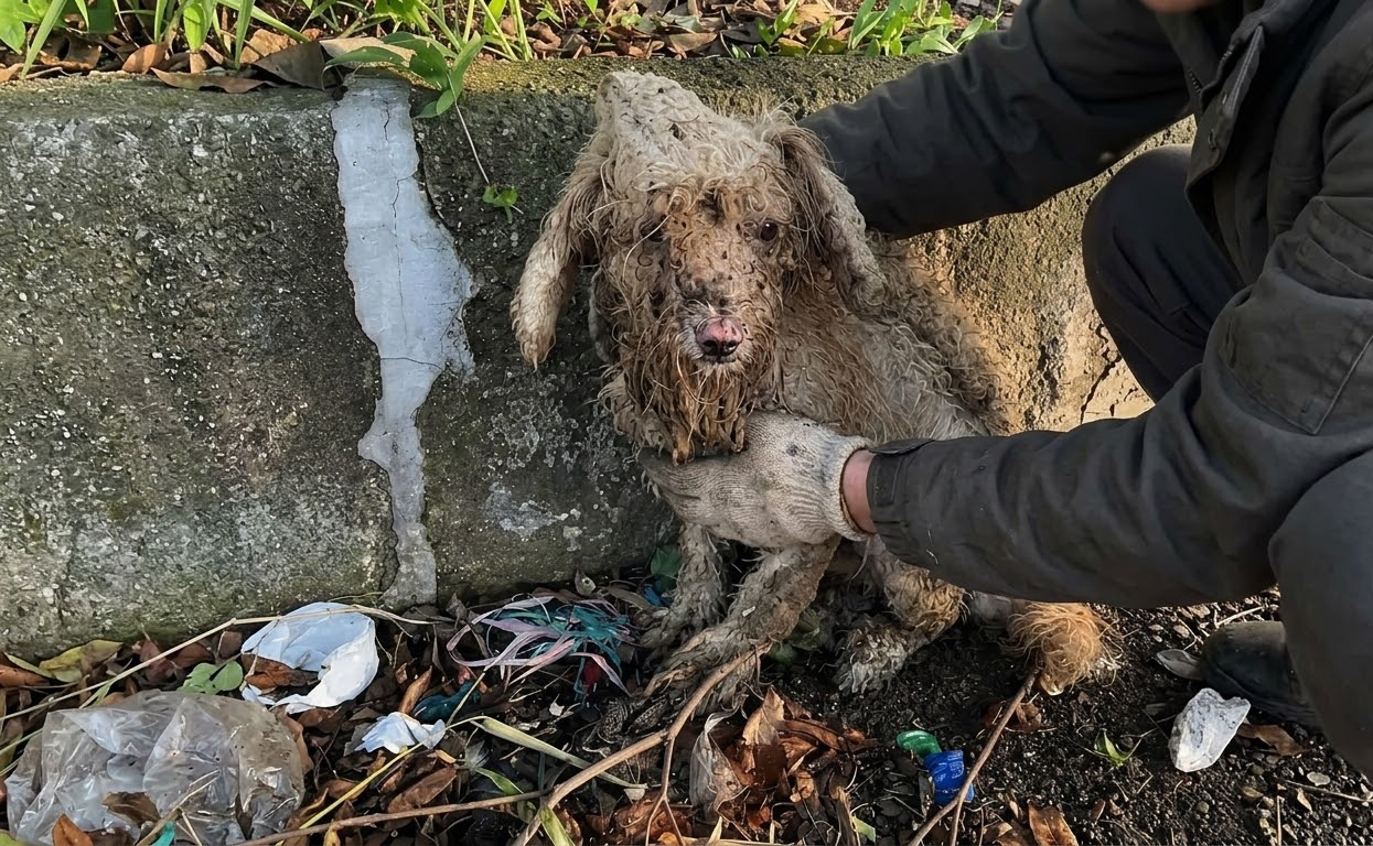 The Roadside Dog Who Learned That Being Seen Could Change Everything