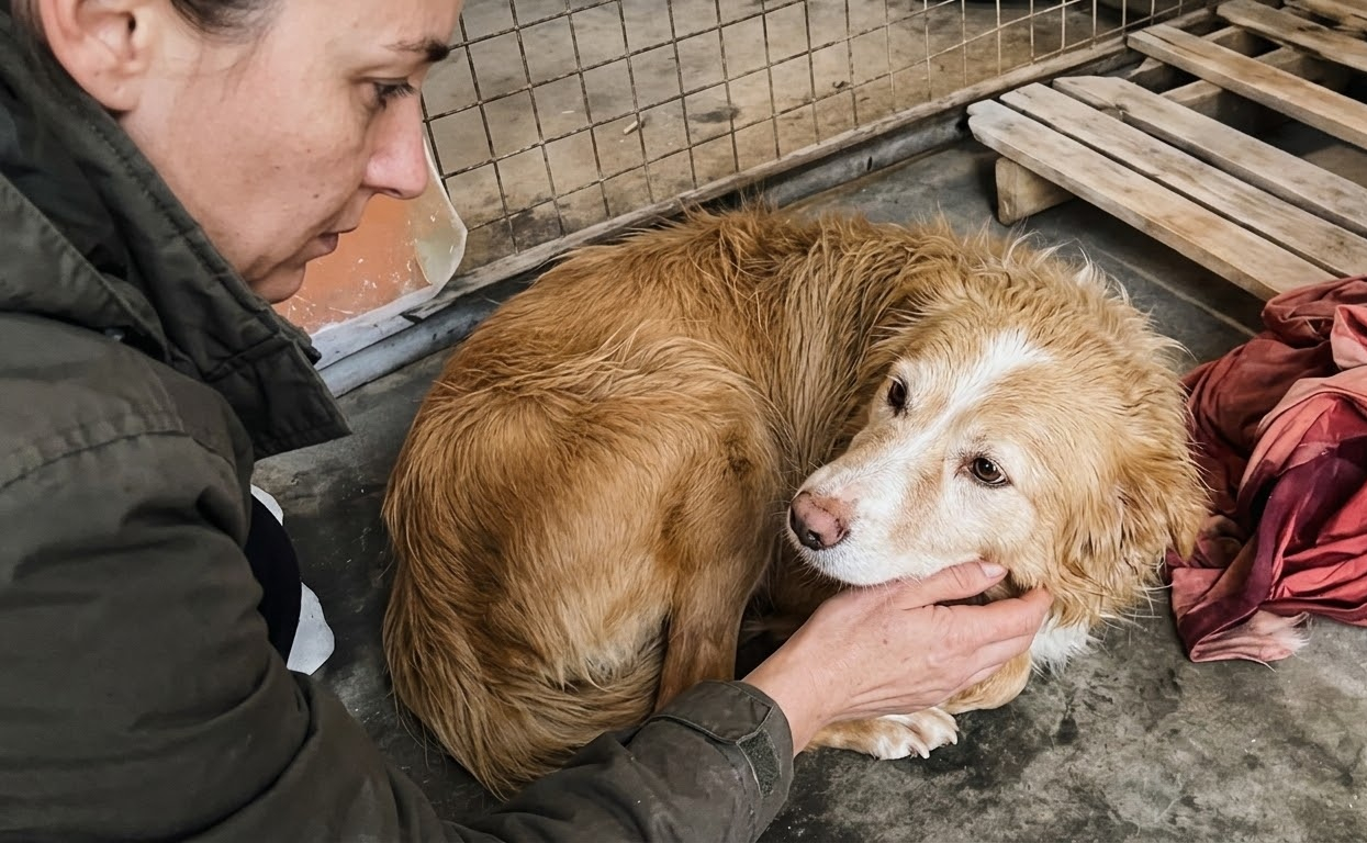 Hope Could Barely Lift Her Head—Then Someone Carried Her Away From the Kennel