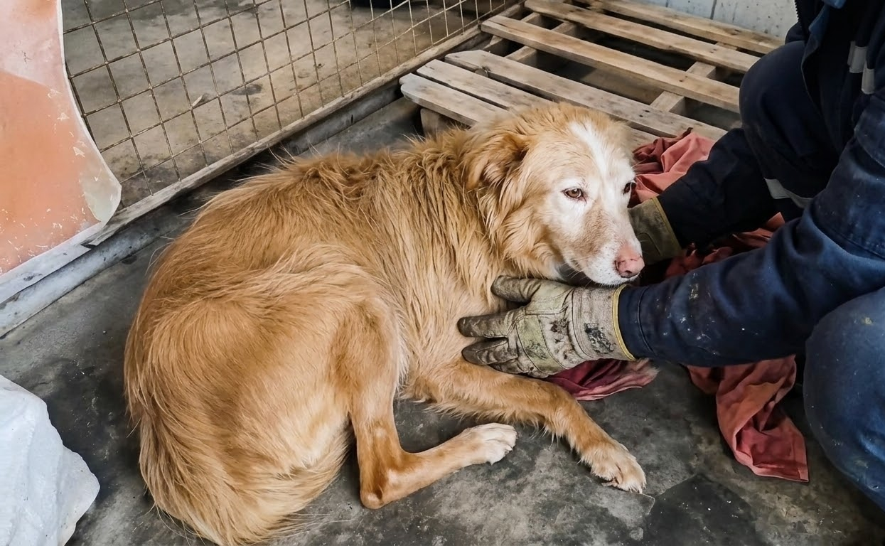 Hope Could Barely Lift Her Head—Then Someone Carried Her Away From the Kennel