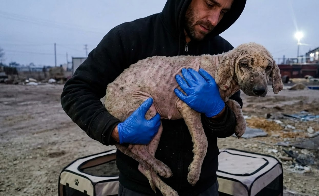 Milo’s Fur Was Gone and His Legs Were Weak, but Someone Saw the Dog Beneath the Neglect