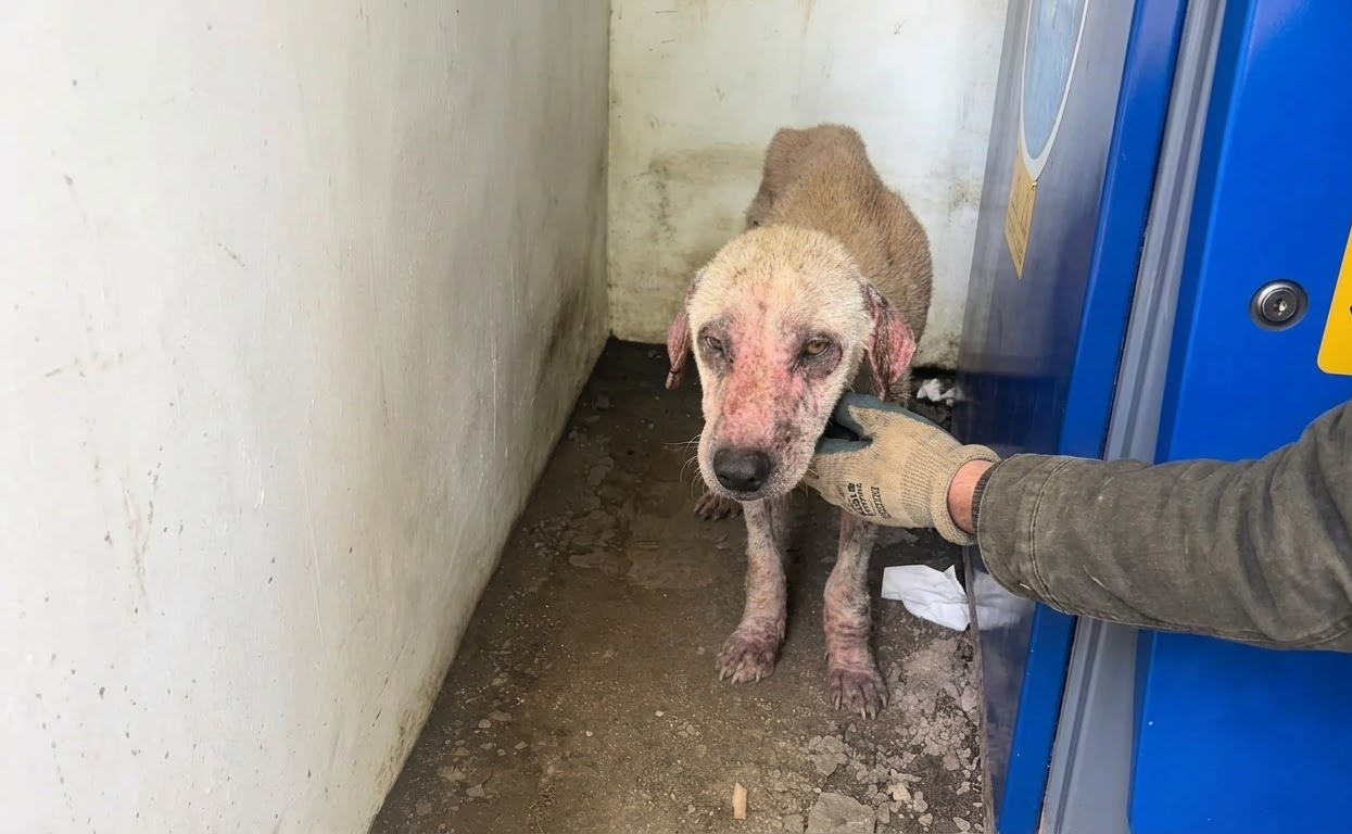From a Filthy Corner to Open Ground, One Frightened Dog Finally Had a Future