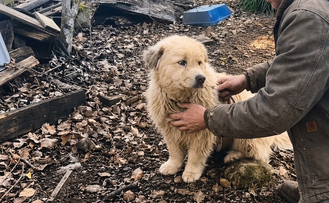 A Forgotten White Dog Waited Alone Until Someone Finally Chose to Stop