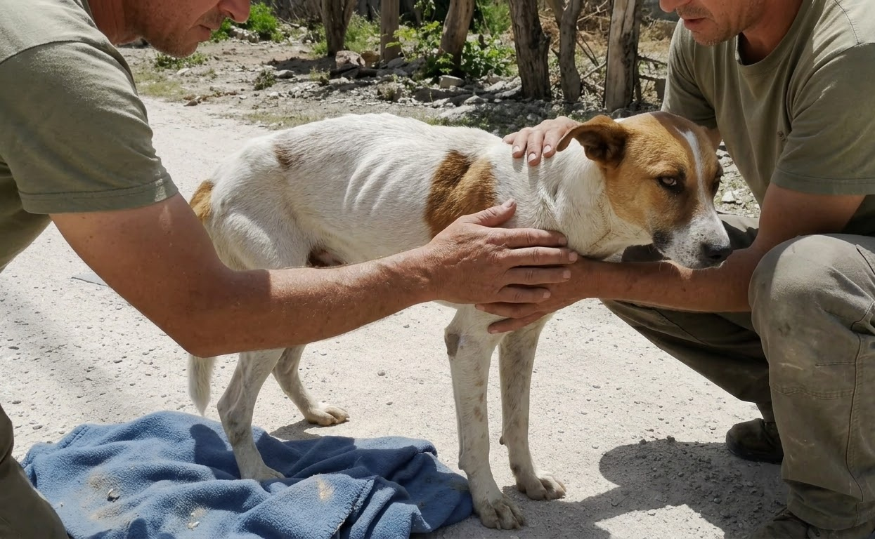 They Had Been Looking for Her—Then a Wounded Stray Finally Let Someone Come Close