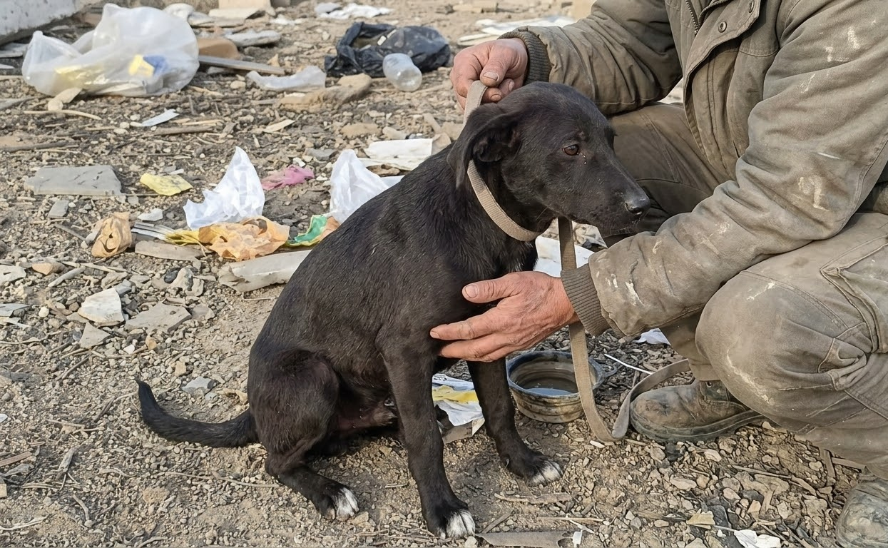 A Frail Puppy Was Fading on the Street Until a Stranger Chose to Stop