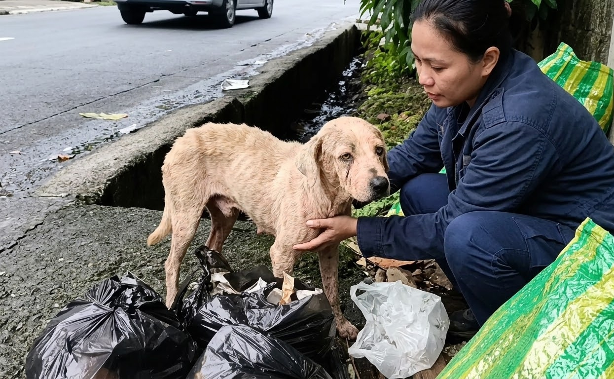 Big Boy Was Barely Holding On by the Road—Then Rescuers Finally Found Him
