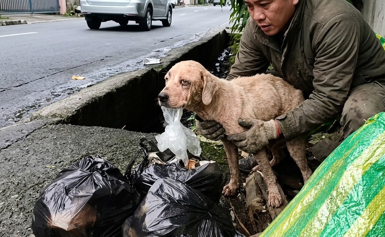 Big Boy Was Barely Holding On by the Road—Then Rescuers Finally Found Him