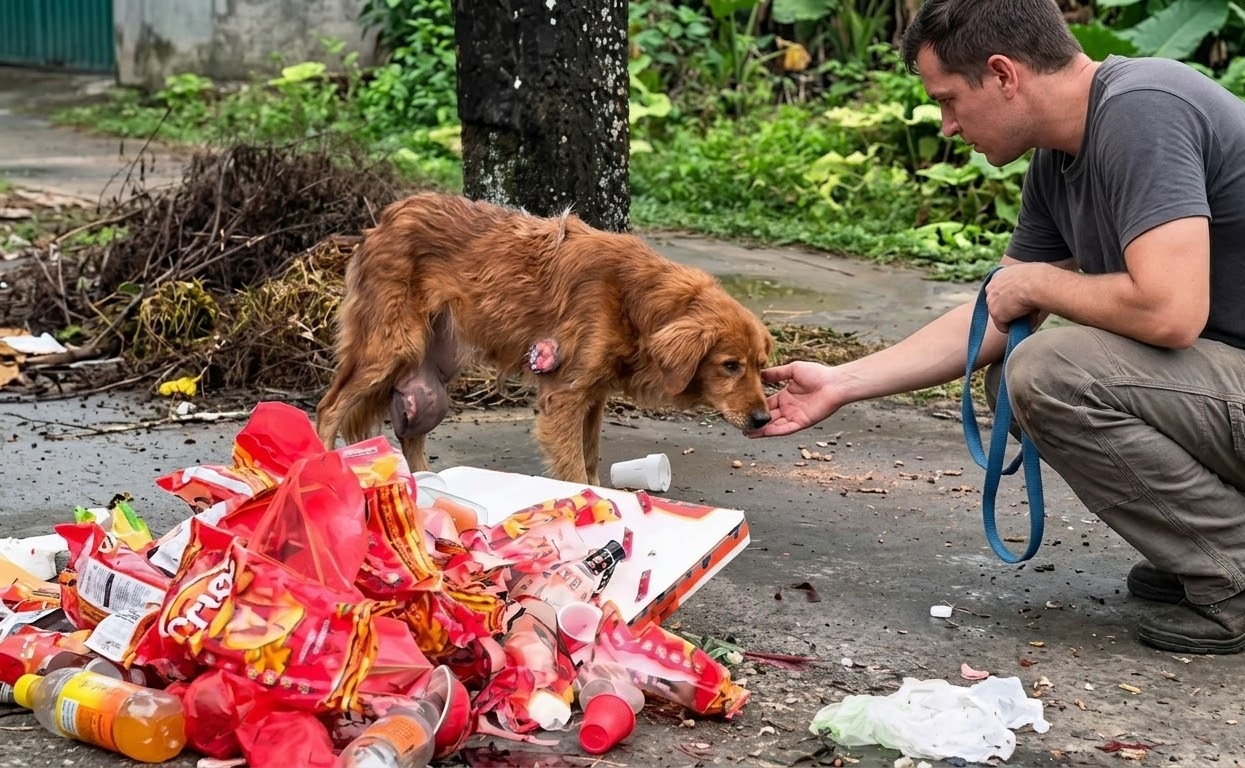He Was Searching Garbage for Food While Quietly Living With Pain