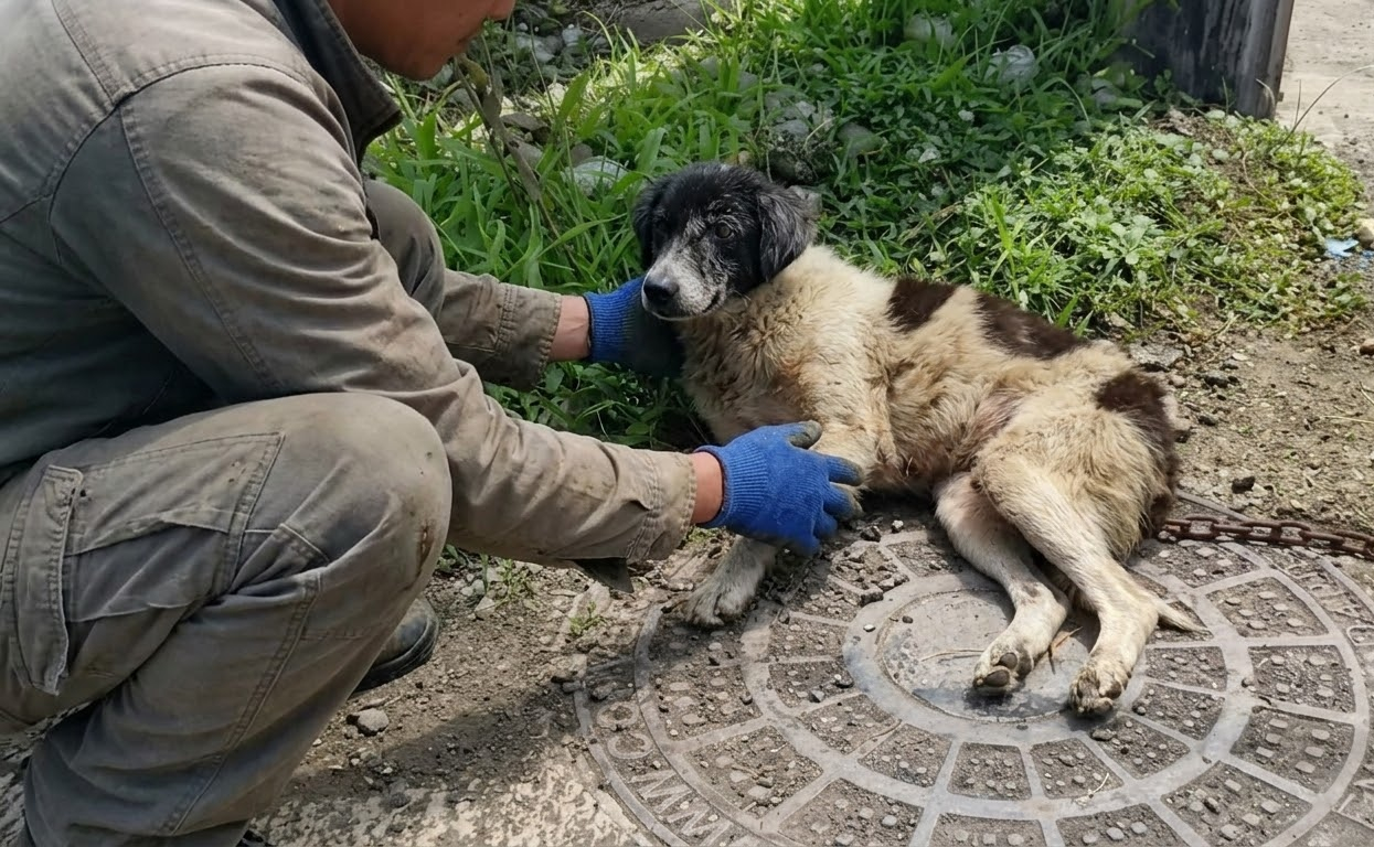 A Forgotten Dog Had Almost No Strength Left Until Someone Finally Stopped