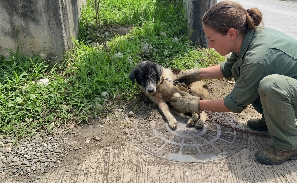 A Forgotten Dog Had Almost No Strength Left Until Someone Finally Stopped