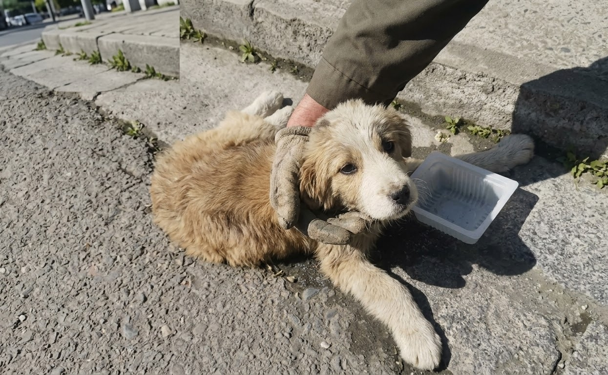 From Roadside Silence to Safety: An Injured Puppy Begins to Heal