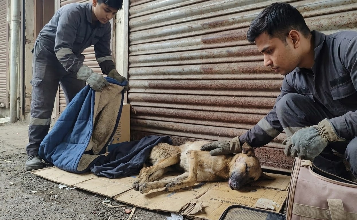 From a Roadside Cardboard Bed to the Safety of Gentle Hands