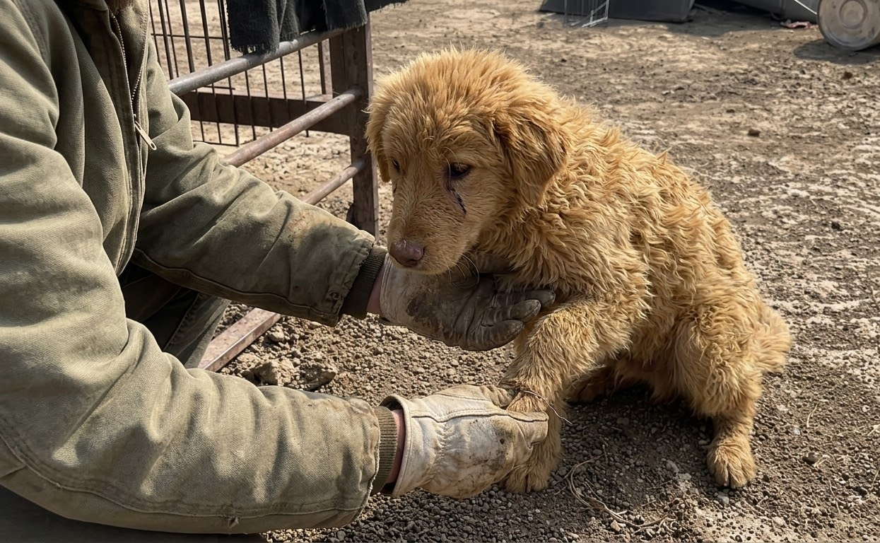 A Puppy Who Could Only Drag Himself Forward Found Freedom on Two Small Wheels