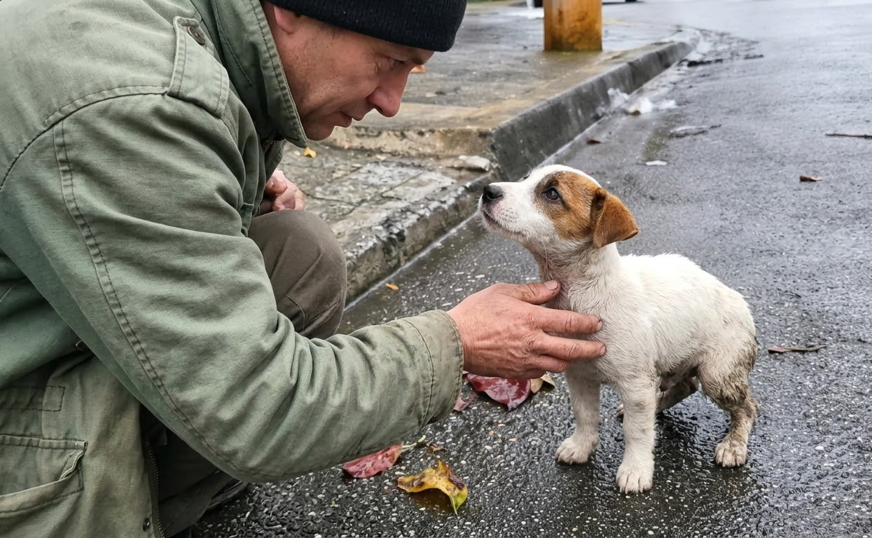 Two Injured Puppies Waited in the Rain—One Could Barely Move