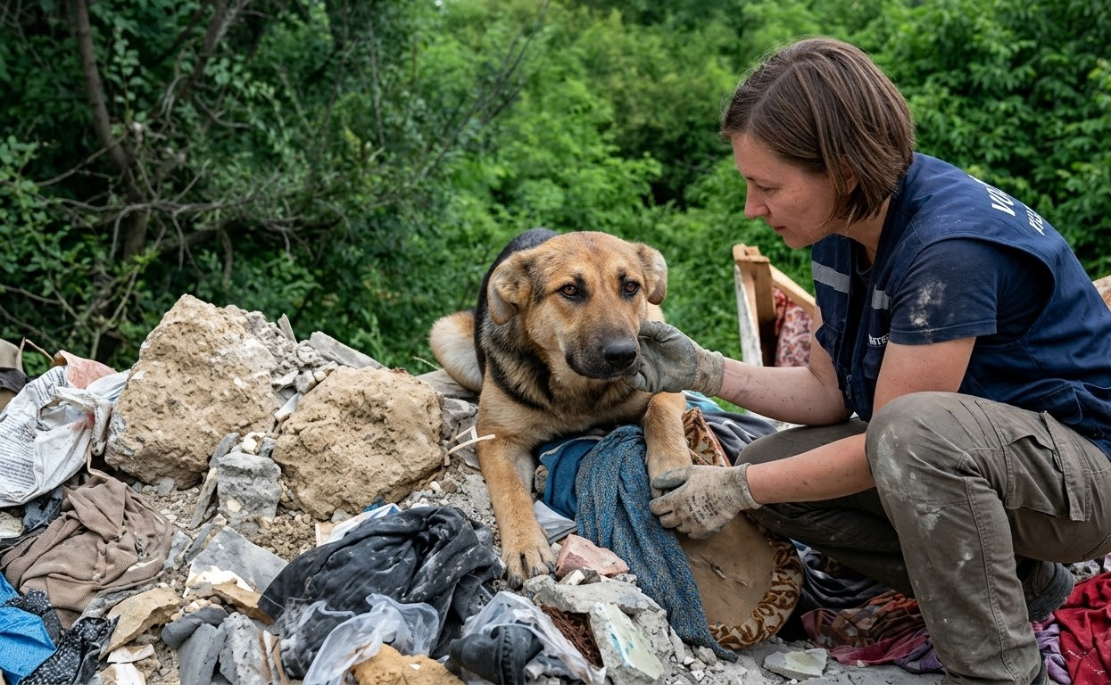 Nera Hid Among the Trash Until One Patient Rescuer Gave Her a Reason to Trust