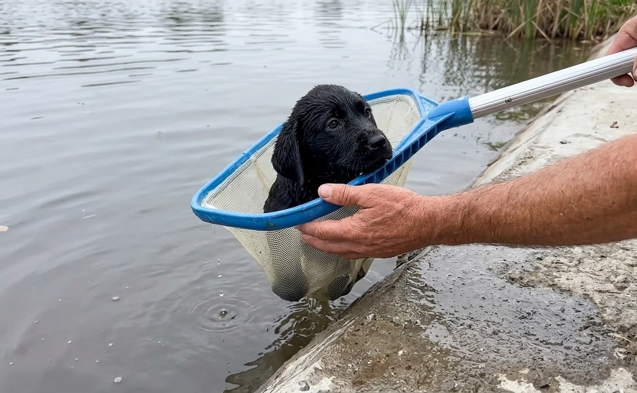Pulled From the Water, a Tiny Puppy Found More Than a Way Back to Shore
