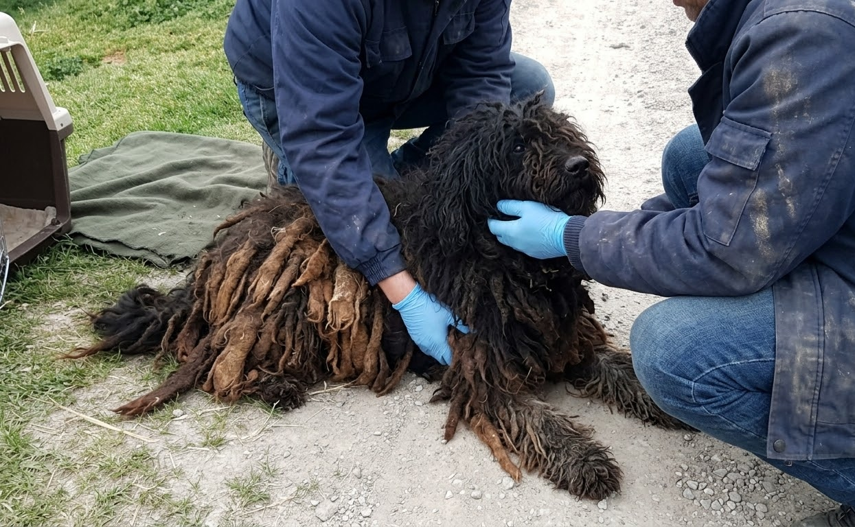 A Stray Mother Asked for Help, Then Led a Rescuer to the Family She Had Hidden Away