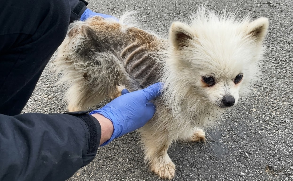 A Starving Stray Ran Toward a Parked Car—and Found Someone Who Wouldn’t Leave Him Behind