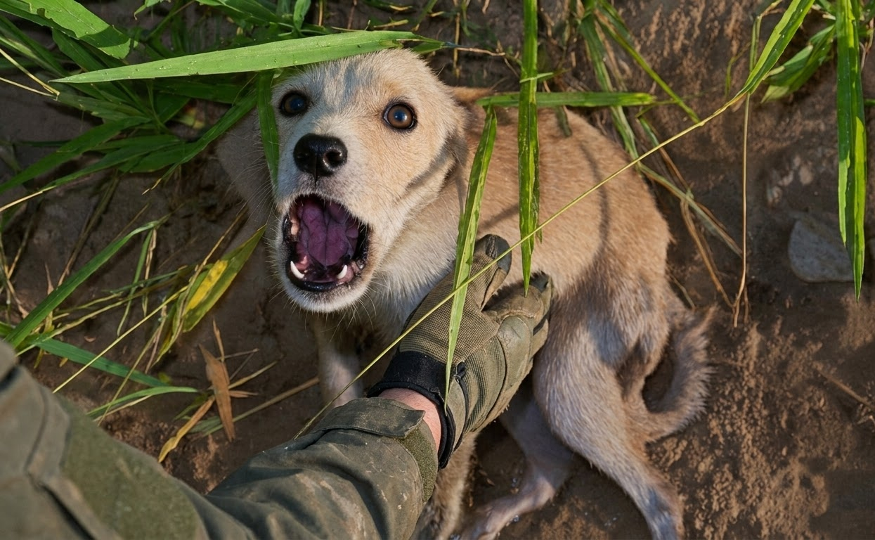 A Frightened Puppy Hid From Every Hand Until Patience Gave Him a Reason to Come Closer