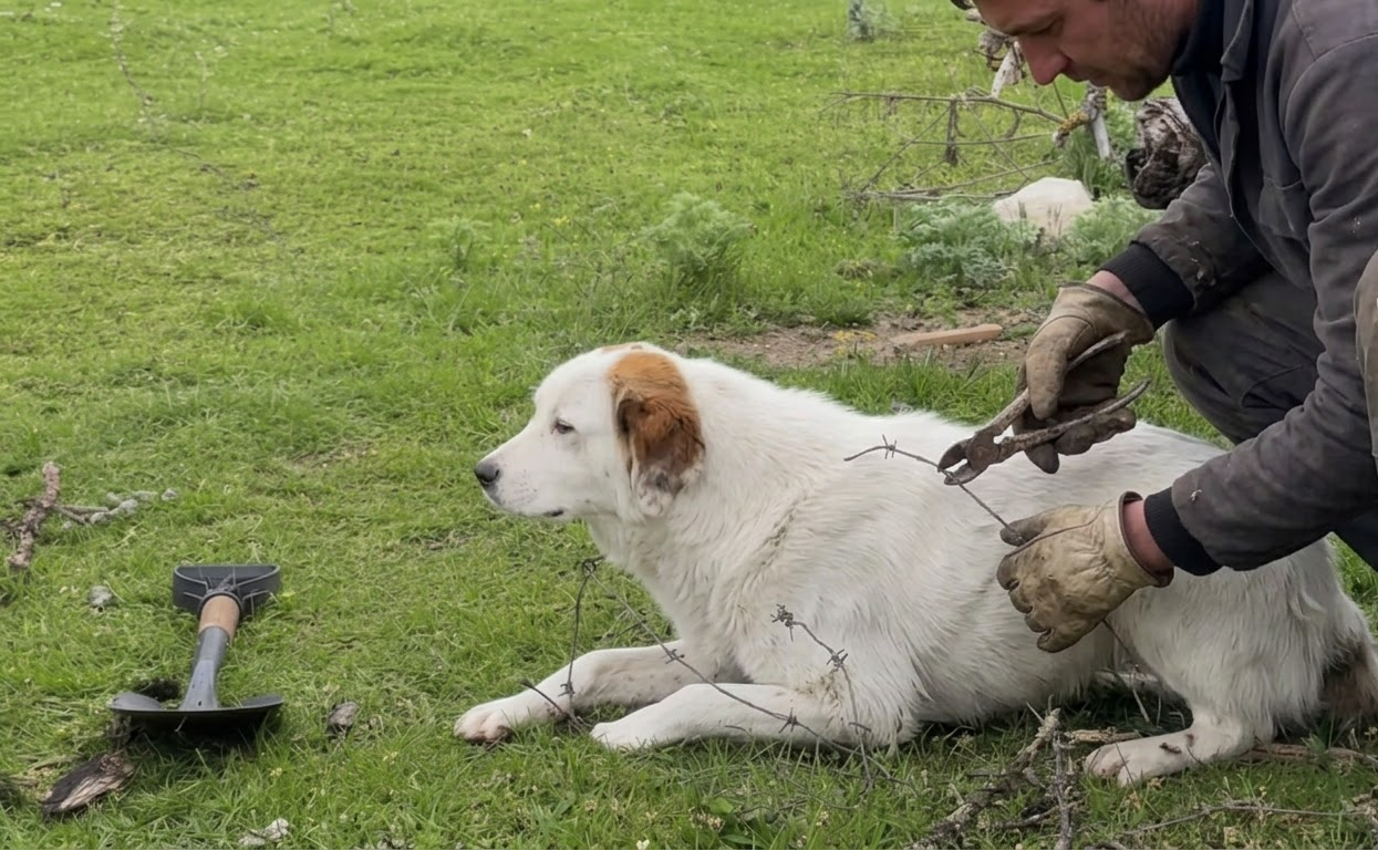 A Bushcraft Trip Took an Unexpected Turn When a Lost Dog Appeared in the Forest